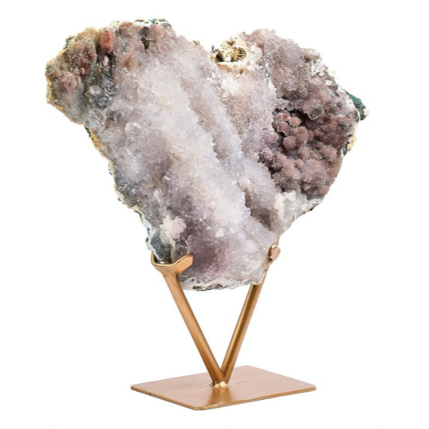 Amethyst Druze on gold stand 1.980kg (pre-order)