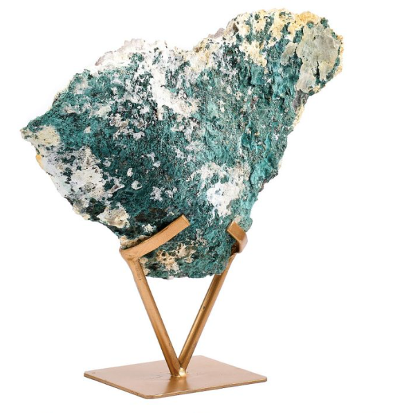 Amethyst Druze on gold stand 1.980kg (pre-order)