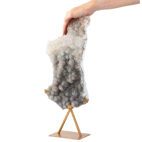 Amethyst Druze on Gold Stand 2.5kg (pre-order)