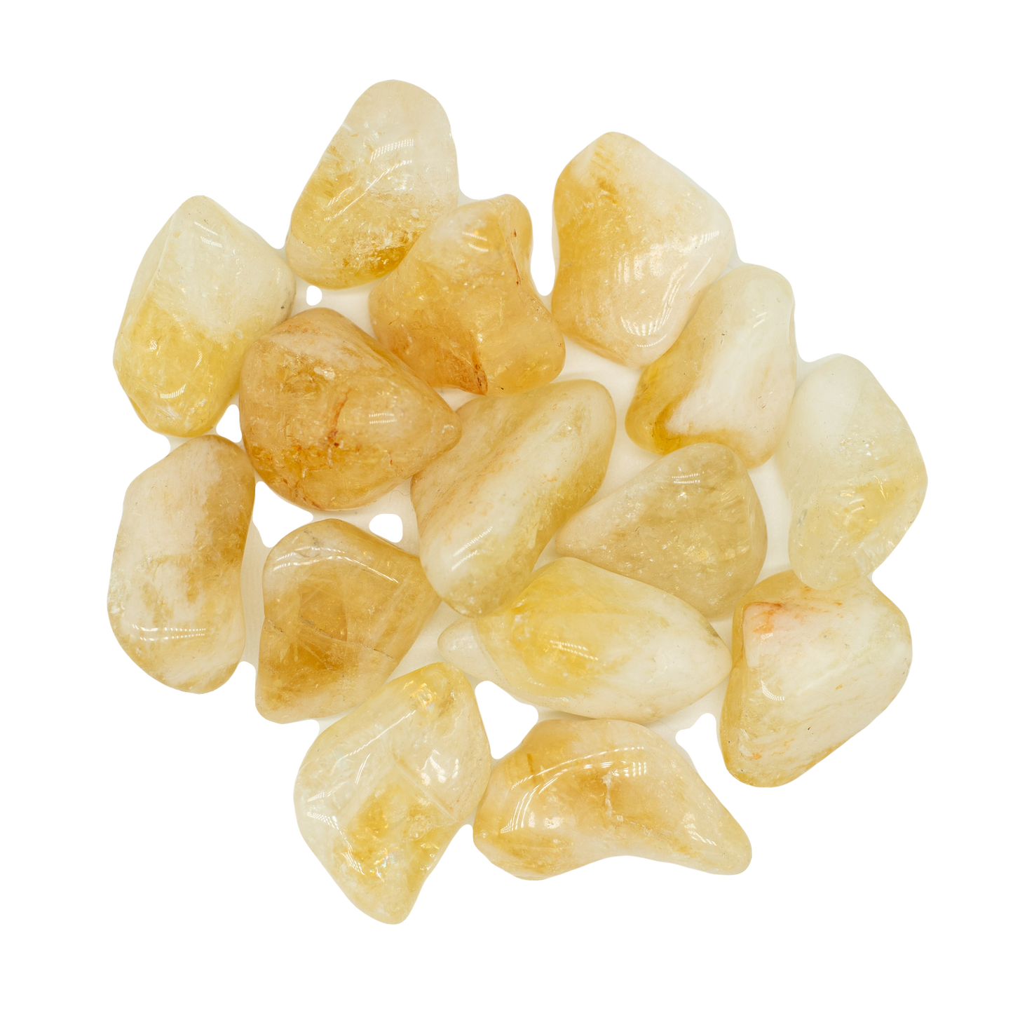 Heated Citrine Tumblestone