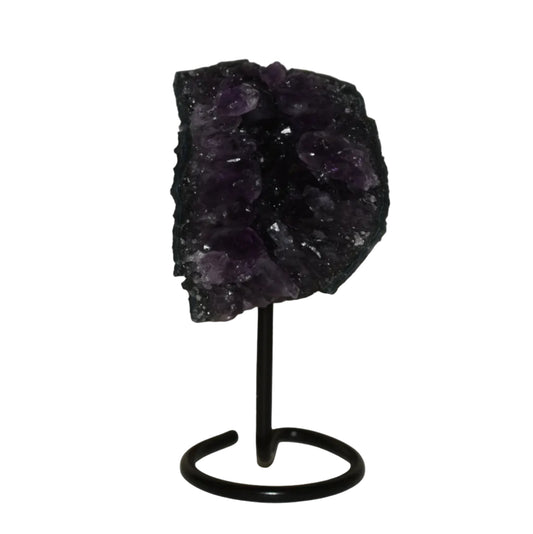 Amethyst Druzy on black stand
