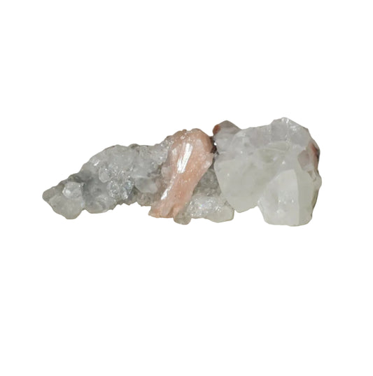 Small Apophylite Cluster with Peach Stilbite