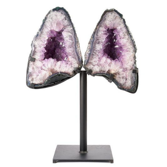 Amethyst Butterfly with Metal Base (No.19), 13.65kg (pre-order)