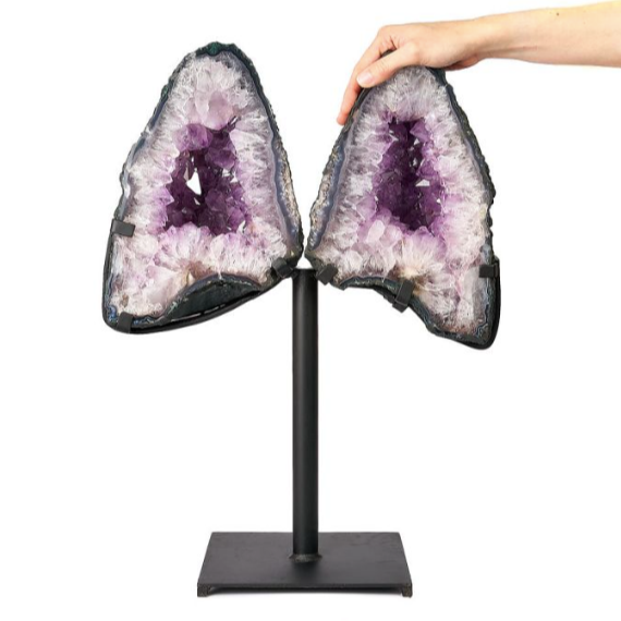 Amethyst Butterfly with Metal Base (No.19), 13.65kg (pre-order)