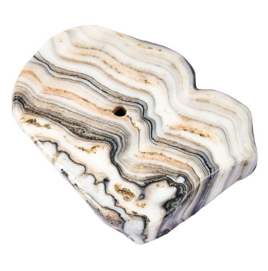 Banded Zebra Jasper Slab Incense Holder