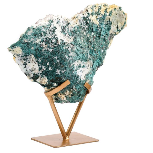 Amethyst Druze on gold stand 1.980kg  (pre-order)