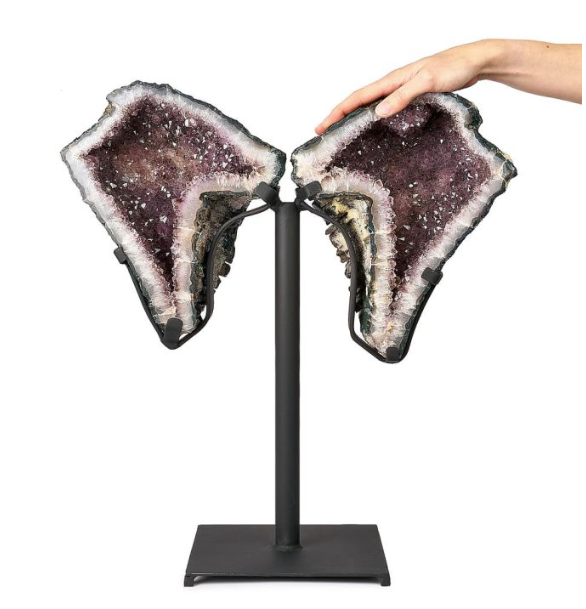 Amethyst Butterfly with Metal Base (No.22), 9.35kg (pre-order)